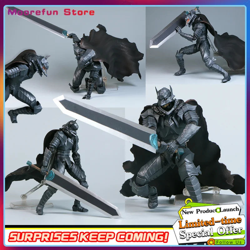 16cm Figma Sp-046 Berserk Guts Berserker Armor Review Anime Figure Armor Of Berserk Action Figure Adult Model Toy Doll