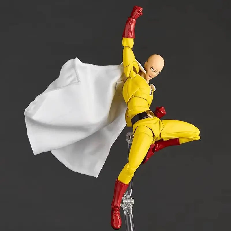 Hot Original Kaiyodo One Punch Man Saitama Amazing Yamaguchi Revoltech Saitama Anime Action Collection Figures Model Toys Gift