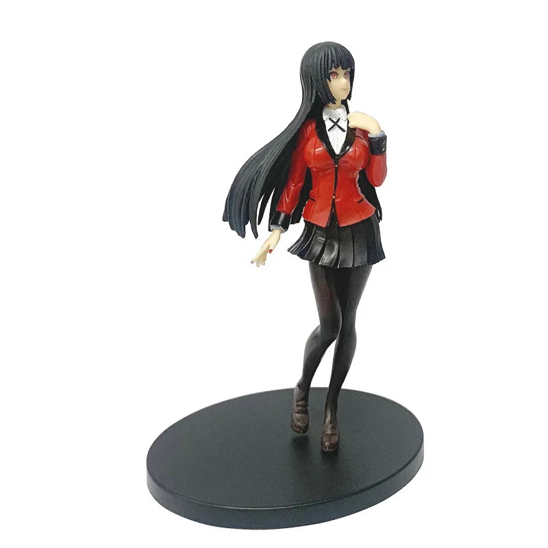 Anime Figurines Jabami Yumeko  Kakegurui - Compulsive Gambler Model PVC Collectible Model Toys For Boy Toys Desk Decor Gifts