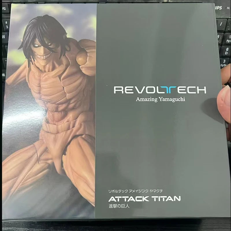 NEW Ko Attack On Titan Eren Jaeger Action Figure Kaiyodo Revoltech Amazing Yamaguchi Series Figurine Collection Birthday Gift
