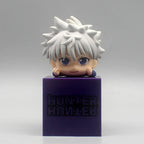 10cm cute GON FREECSS dolls hunter×hunter Killua Figures Q-version hisoka figurine Kurapika Toys Anime PVC desk ornaments Gifts