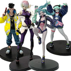 Four Anime Figure Cyberpunk Lucy Rebecca David Martinez Johnny Silverhand Action Figure Toys