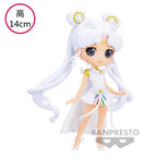 Original Bandai Sailor Moon Figure Q Posket Tsukino Usagi Cosmos Princess Ver Collection Customization Model Action Figurine