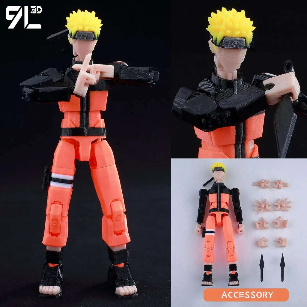 9L 3D Articulated Action Figure - Kaneki Ken From Tokyo Ghoul Lucky Dummy 13 Collectible One-Eyed Ghoul Ver Desktop Display Toys