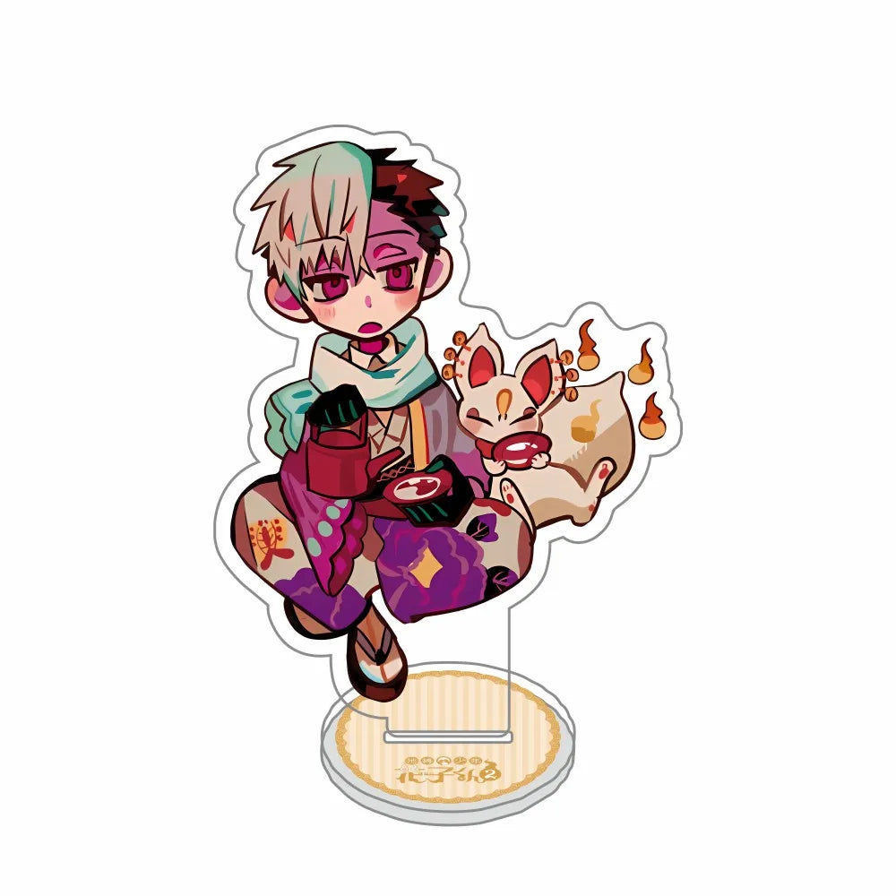 Anime Keychain Toilet-bound Hanako-kun Yugi Amane Yashiro Nene Minamoto Kou Acrylic Stand Model Figure Cosplay Plate Fans Gifts