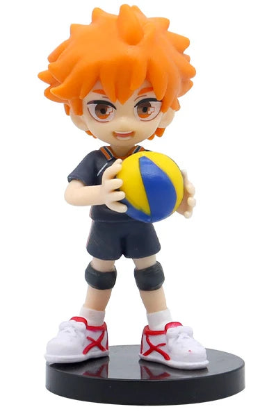 10cm Haikyuu Volleyball Shoyo Hinata Action Figure Q Version Tobio Kageyama koutsrou Figurine PVC Collection Doll Gift Kid Toys