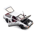 1:24 Initial D Toyota Trueno AE86 Alloy Diecast Car Model Sports Car Toys For Kids Adults Pull Back Vehicles Toy Cars Black Hood