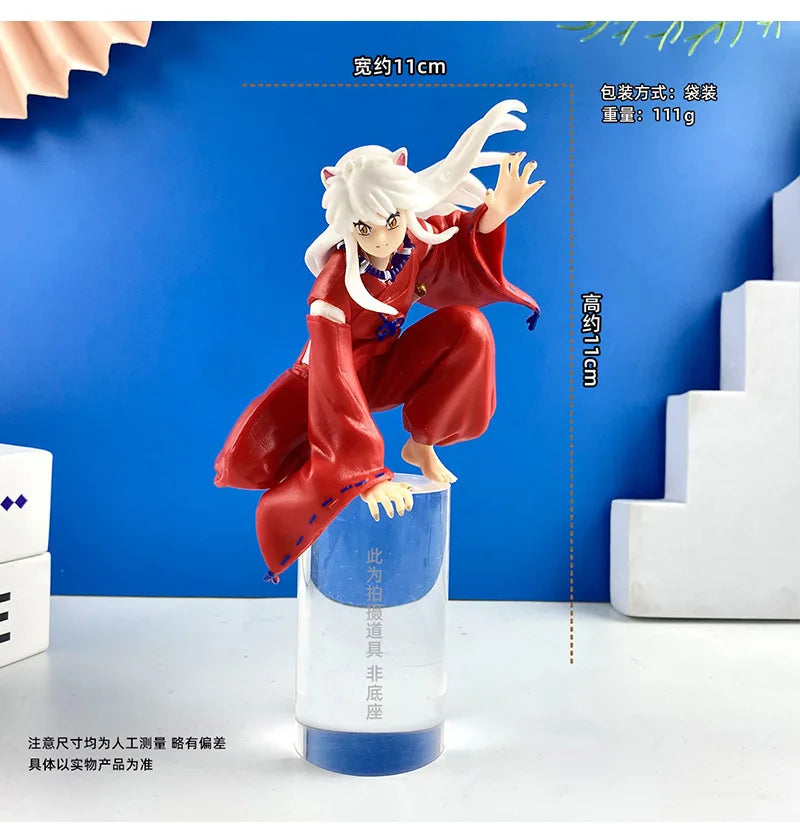 Anime Inuyasha Sesshoumaru Decoration Ornaments Action Figure Collection Model Toy for Children Birthday Toys Christmas Gif