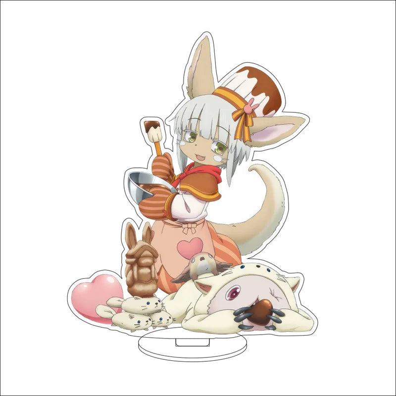 Anime Made in Abyss Acrylic Stand Ornaments Riko Reg Nanachi Prushka Figure Stand Halloween Gifts