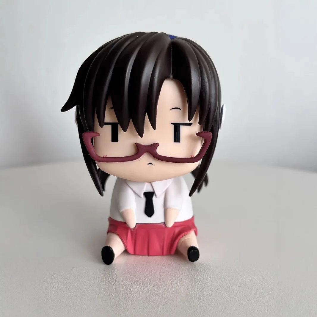 Evangelion Ayanami Rei Asuka Action Figures Anime PVC Mode Figures Sitting Desktop Ornament Collection Kids Toys Gift