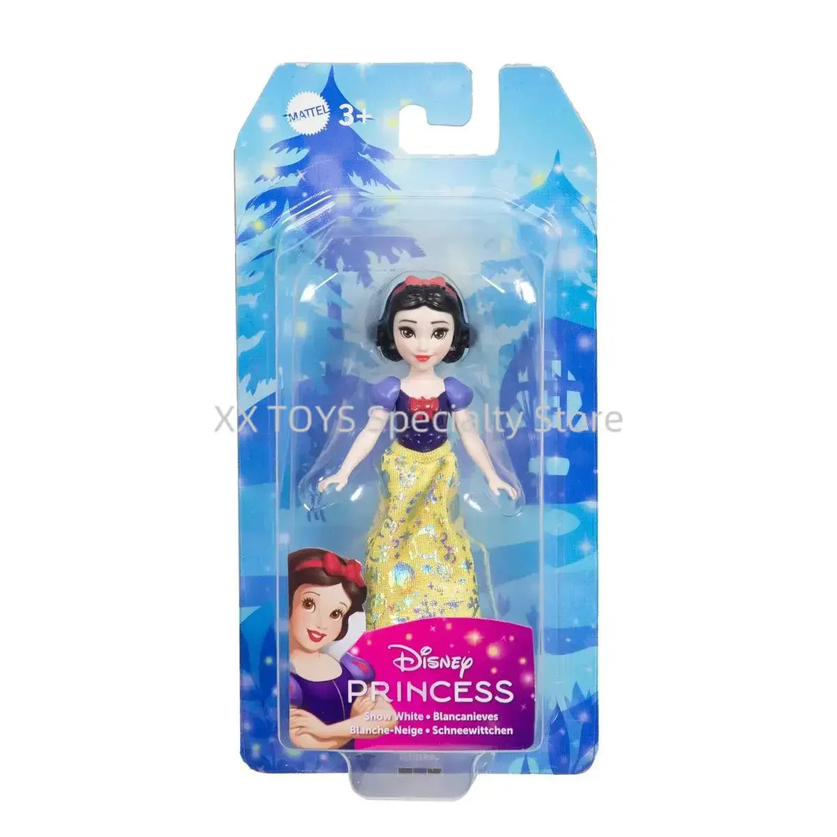 Disney Princess Core Small Model Series Rapunzel Ariel Snow White Princess Belle Movable Joint Model Collectible Ornaments Gifts