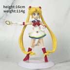 Sailor Moon Anime Tsukino Usagi Chibiusa Action Figures Collection Model Car Cake Decoration Ornament Toys Gifts