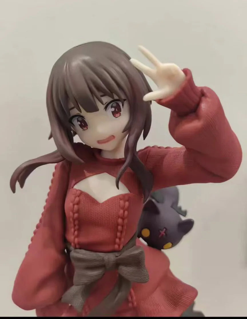 In stock 2025 Japanese original anime figure Megumin red dress ver action figure collectible model toys for boys