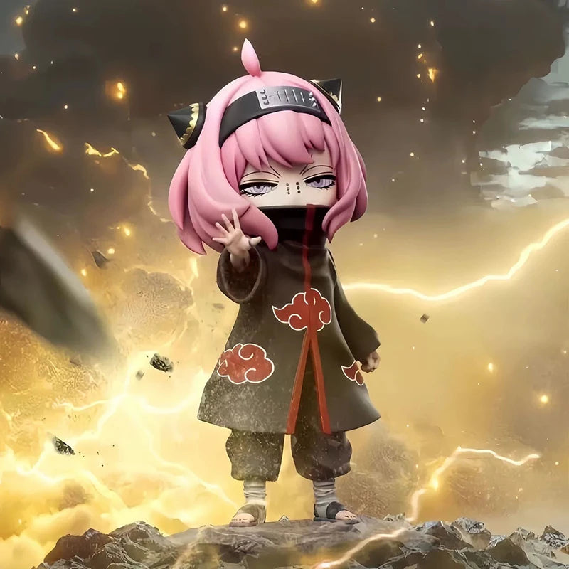 18cm Anya Forger Cosplay Role Action Figures Cool Anime SPY×FAMILY Figurine Double Headed PVC Collection Model Toys Doll Gifts