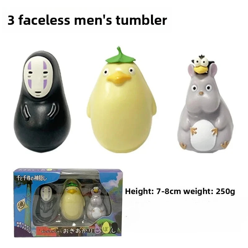 3-6Pcs/Set My Neighbor Totoro Anime Figure Q Version Totoro Tumbler Figure Ornaments Table Decoration Toys Kids Xmas Gifts