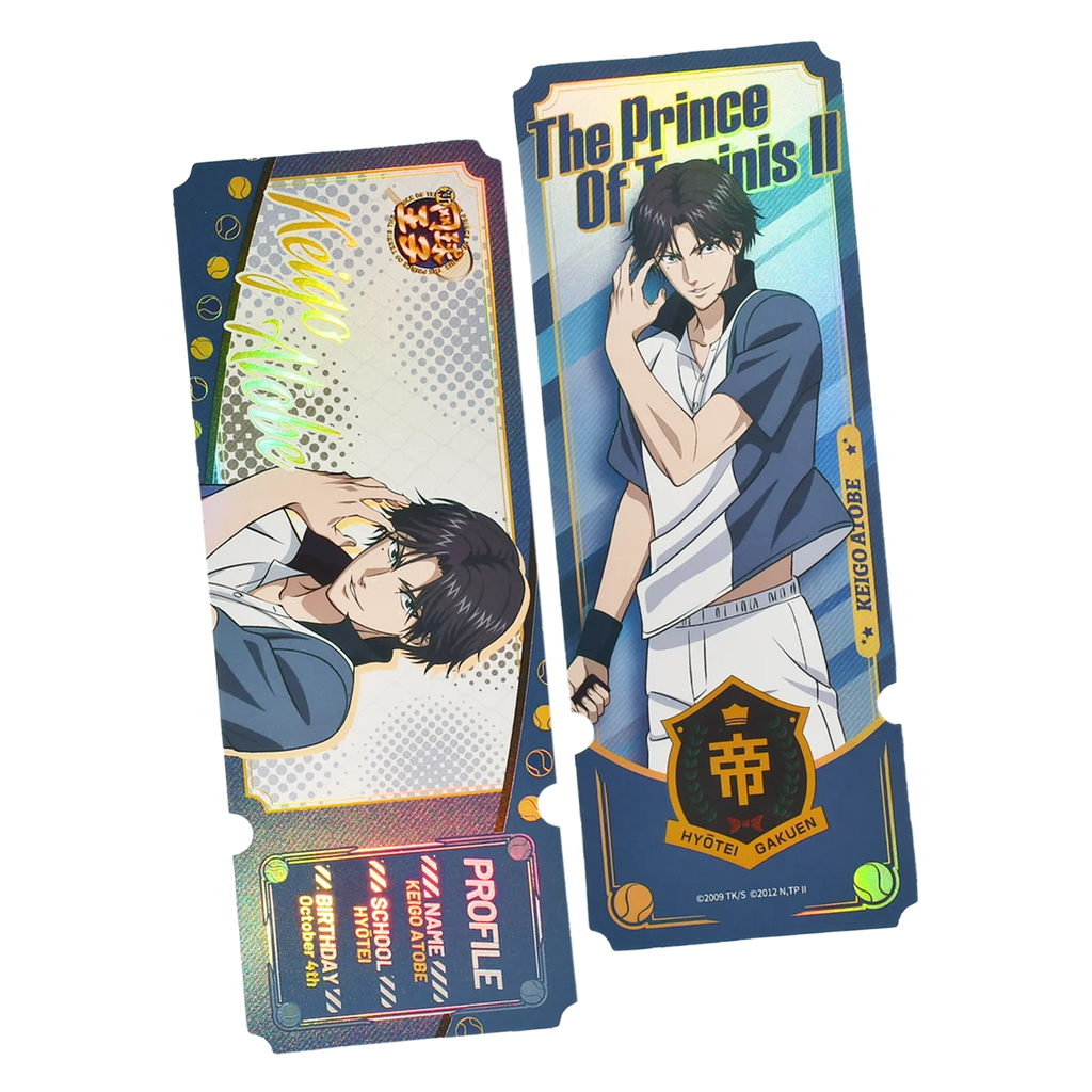 New Prince of Tennis Genuine Laser Ticket/Bookmark Collection Hobby Toys Echizen Ryoma Syusuke Fuji Atobe Keigo Kunimitsu Tezuka
