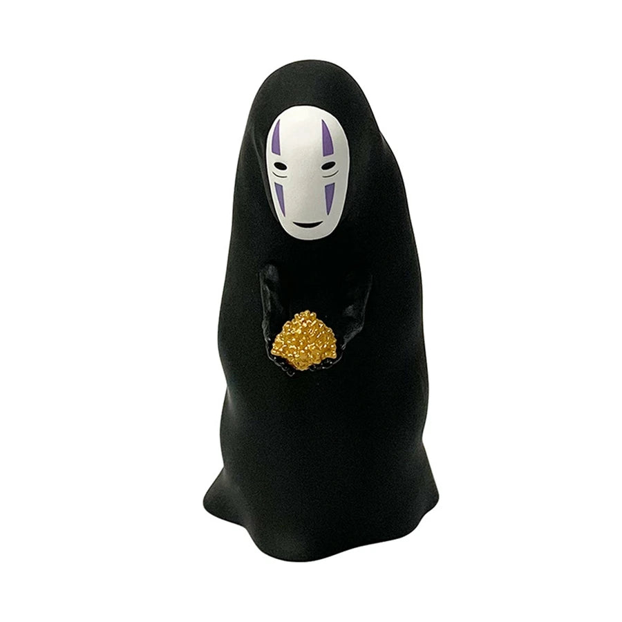 6PCS Spirited Away Anime Figure Q Version Kawaii No Face Man Action Figure Room Decorations PVC Adult Collection Model Doll Toys