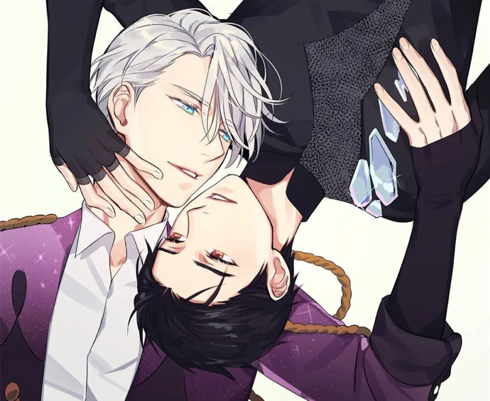 Victor Nikiforov Katsushige Yuuri diamond Painting Anime Wall Art  for Yuri on Ice Fans Home Decor Stylish Wall Decor