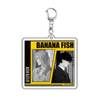 Anime Cartoon Banana Fish Figure Characters Acrylic Keychain Car Keychain Women Men Bag Accessories Charm Pendant Jewelry Gifts