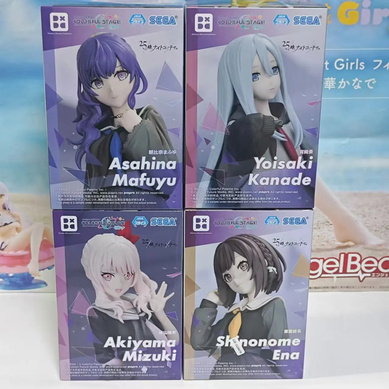 Original SEGA HATSUNE MIKU COLORFUL STAGE Tenma Saki Hoshino Ichika Hinomori Shiho Anime Figure Desktop x Decorate Collections