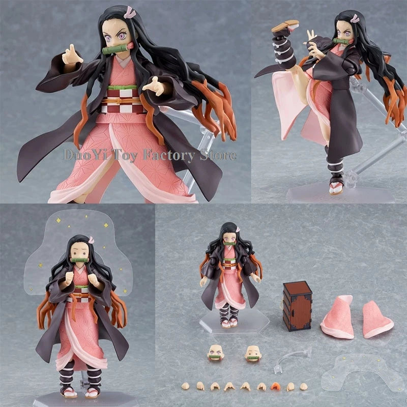 Figma Demon Slayer Figure Kimetsu no Yaiba Rengoku Kyoujurou 553 Tanjirou 498 Kamado Nezuko Kamado 508 Agatsuma Zenitsu 522 Toys