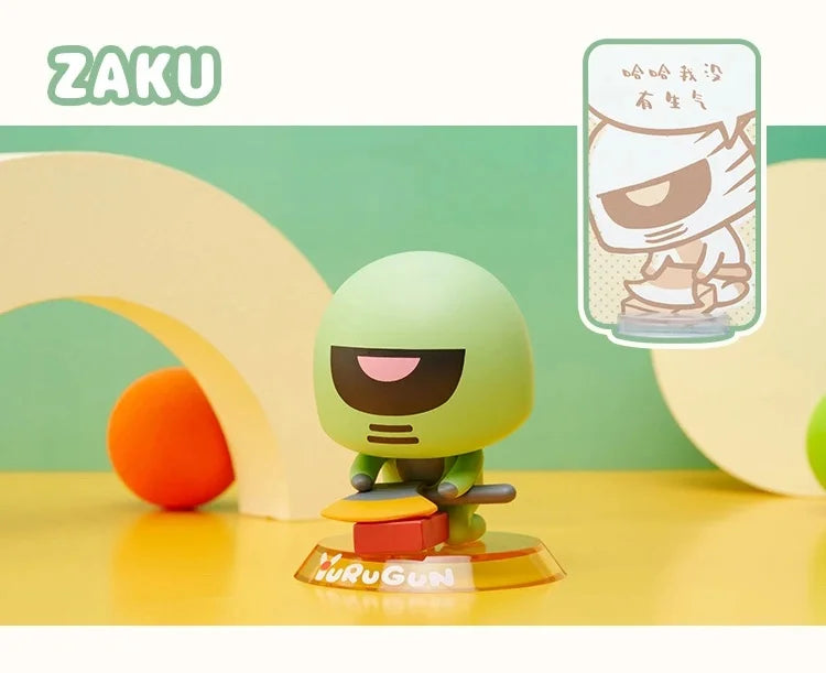 Bandai Gundam Action Figures Model YuRuGun ZAKU Char's ZAKU GM DOM SAZABI JUSTICE FREEDOM EX CASHAPON Q-version Gundam Original