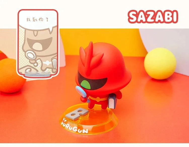 Bandai Gundam Action Figures Model YuRuGun ZAKU Char's ZAKU GM DOM SAZABI JUSTICE FREEDOM EX CASHAPON Q-version Gundam Original