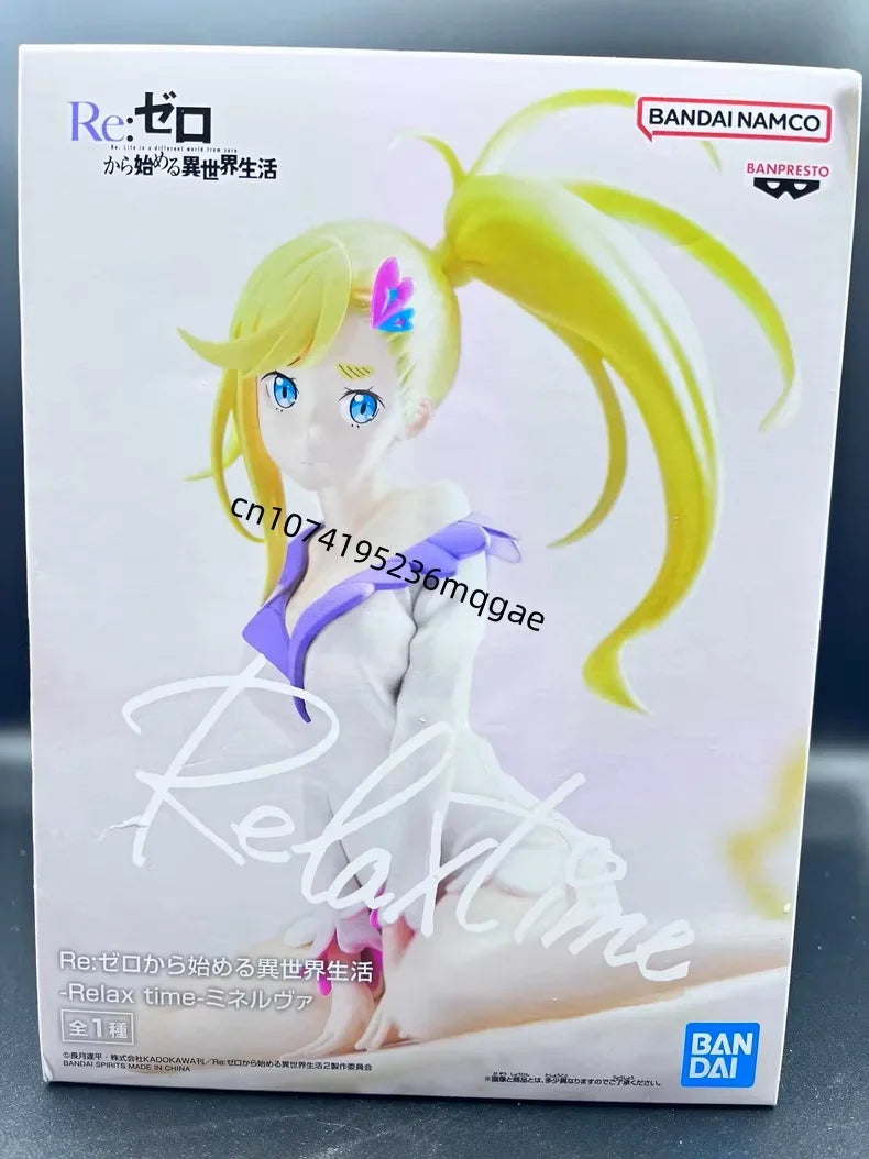 In Stock Bandai Re: Life a Different World from Zero REM Minerva RAM Relax time series Anime Action Figures Model Collections
