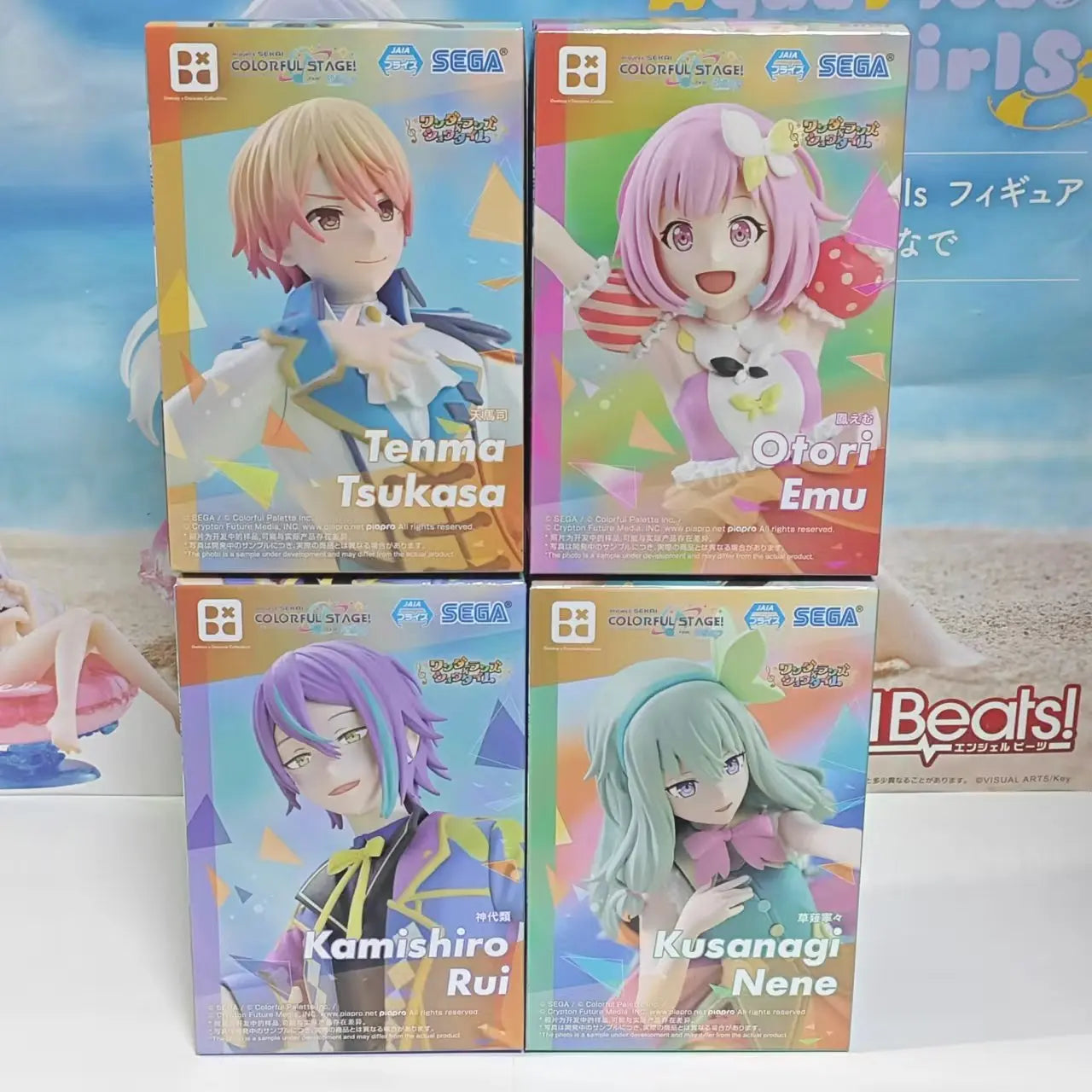Original SEGA HATSUNE MIKU COLORFUL STAGE Tenma Saki Hoshino Ichika Hinomori Shiho Anime Figure Desktop x Decorate Collections