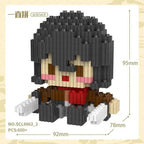 Attack on Titan Assembled Model Anime Eren Jaeger Action Figure DIY Ornaments Mikasa Ackerman Educational Toys Birthday Gifts