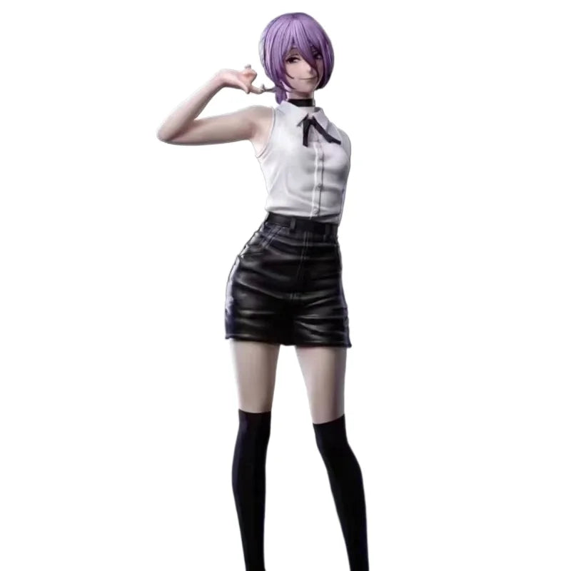 Chainsaw Man 1/6 Reze Action Figure 32cm Exquisite PVC Double Head Statue Anime Pretty Girl Model Toy Desk Deco Collectable Gift