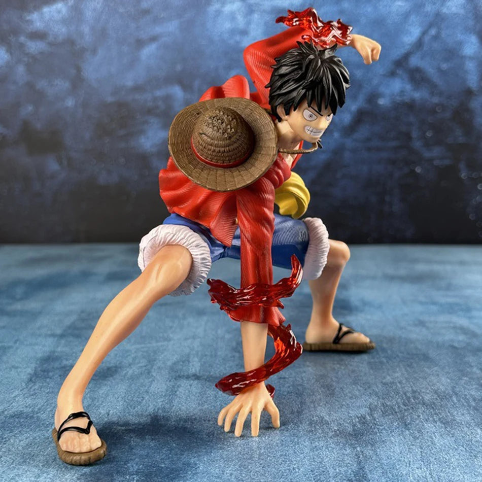 20cm One Piece Luffy Figures Monkey D. Luffy Battle Style Action Figures PVC Anime Collection Model Toys Birthday Ornamen Gifts