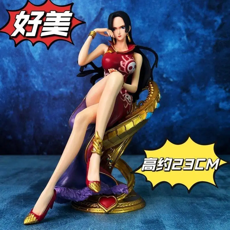 One Piece Seven Deadly Sins Empress Sofa Ornament BT Hancock Beautiful Girl Handmade Collectible Action Figure Gift