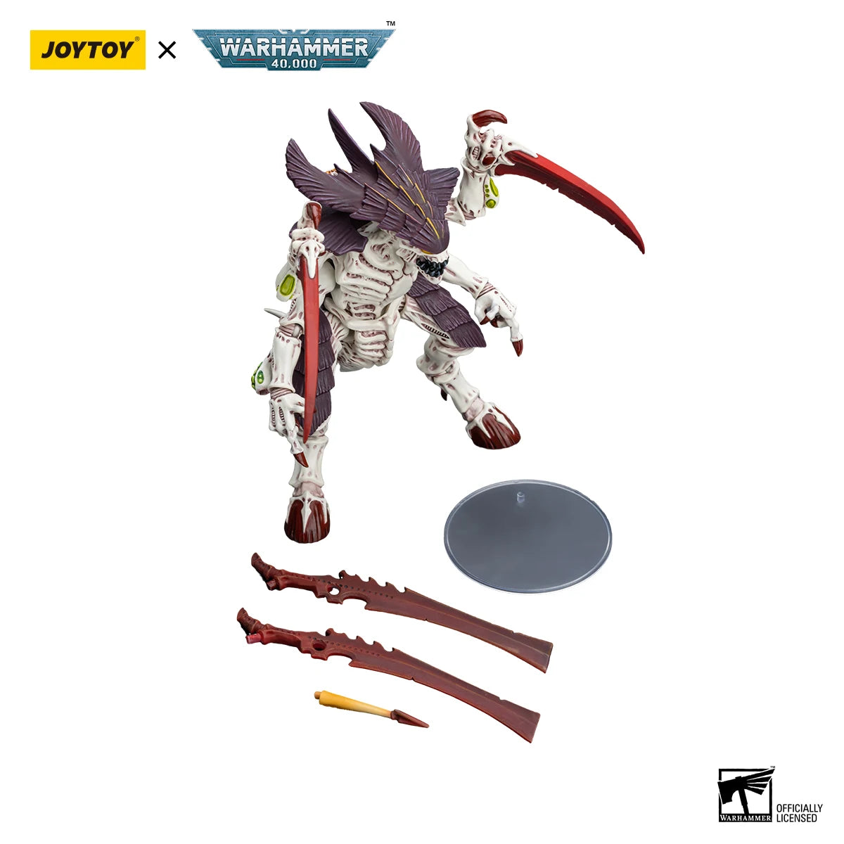 JOYTOY Warhammer 40k 1/18 Action Figures Tyranids Hive Fleet Leviathan Tyranid Warrior with Boneswordg