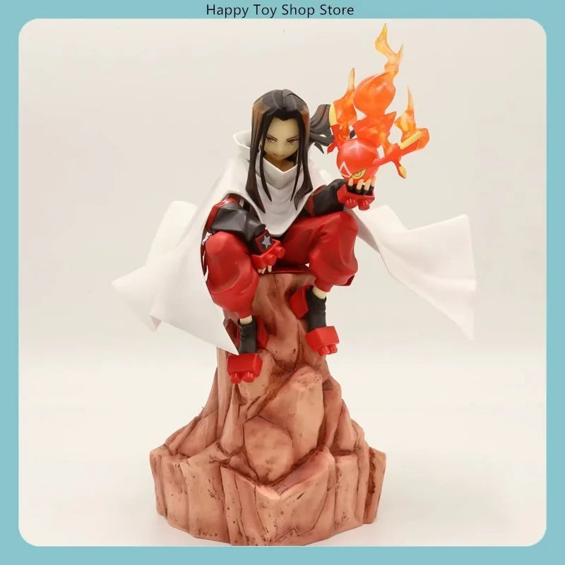 18-20cm Shaman King Hao Asakura & Yoh Asakura Anime Figure Model Statue Collection Desktop Decoration Gift
