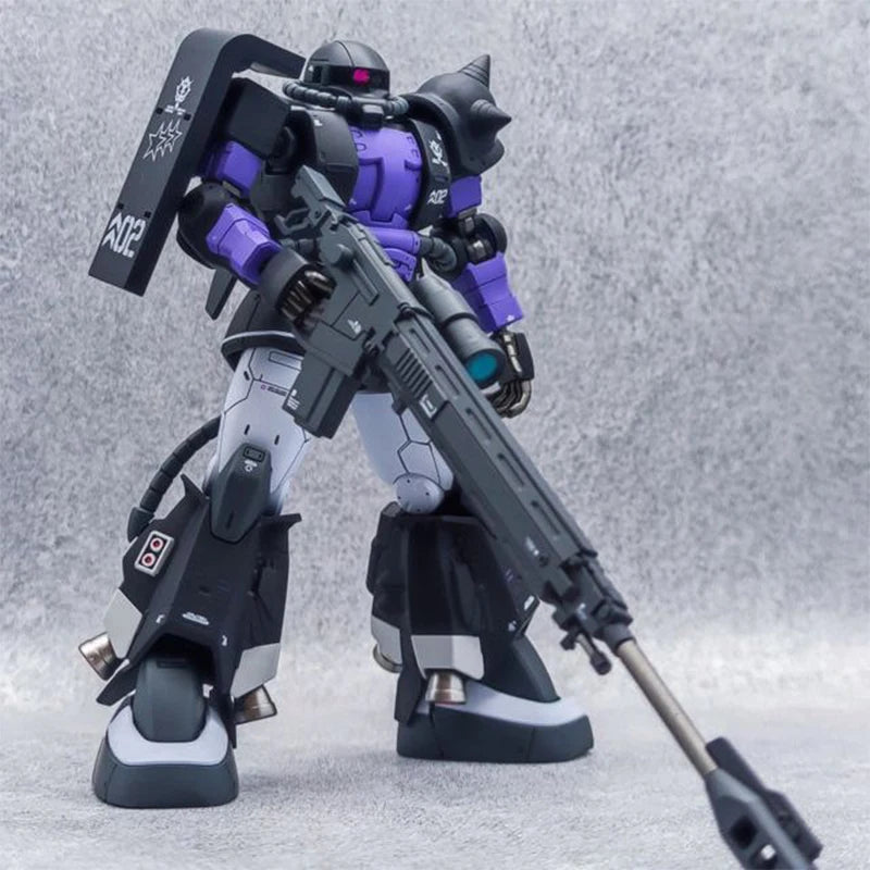 GUNDAM Animation Game Peripheral Toys HG 1/144 ZAKU BLACK TRI-STARS Assembly Movable Anime Action Model Figures Collection