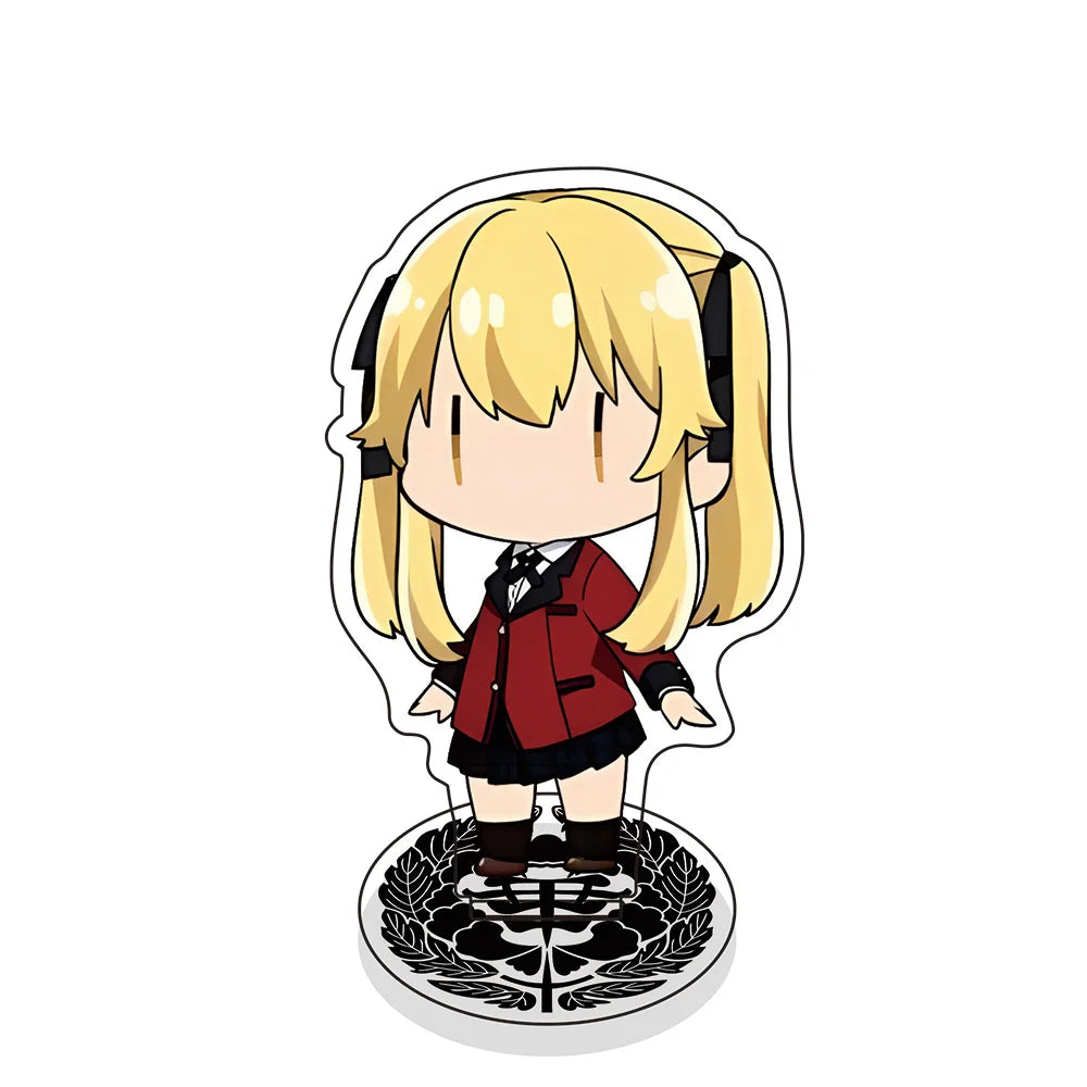Anime Kakegurui 10cm Chibi Acrylic Stand - Cute Anime Character Figure, Collectible Display, Desk Decor, Perfect Gift for fans