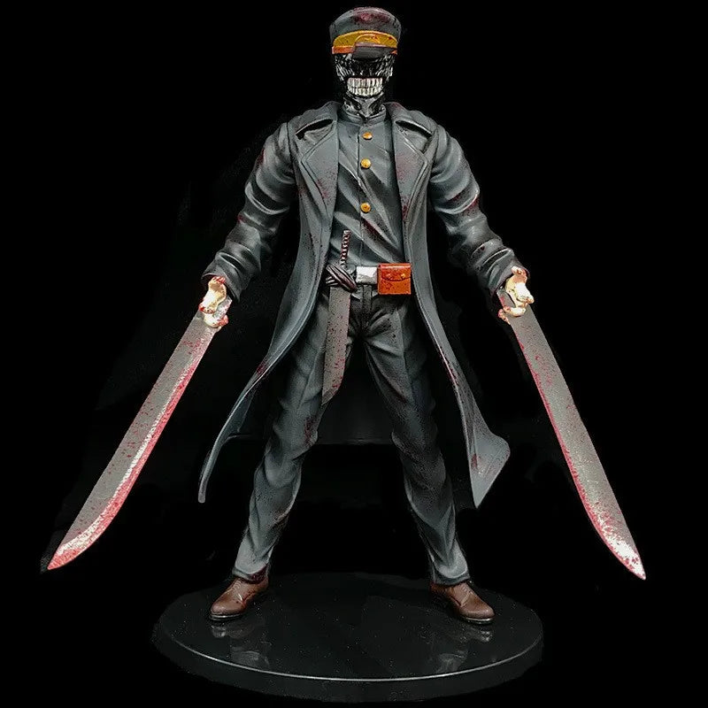 New Chainsaw Man Kantana Man And Denji Pochita Anime Figure Model Statue Boys Collection Desktop Decoration Ornament Toys Gifts