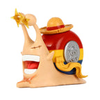 One Piece Den Den Mushi Anime Figure Luffy Ace Zoro Law Buggy Manga Statue Pvc Action Figurine Collection Model Toy Doll Gift