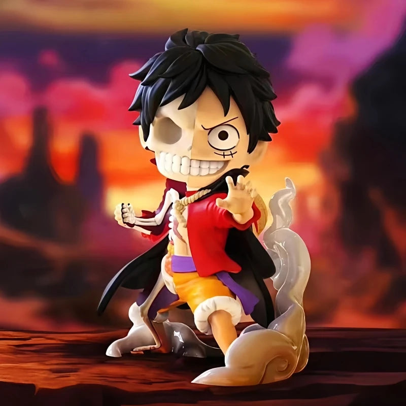 Hot Selling Original One Piece Blind Box The Battle Of Ghost Island Series Half Skull Anime Peripheral Action Figures Model Gift
