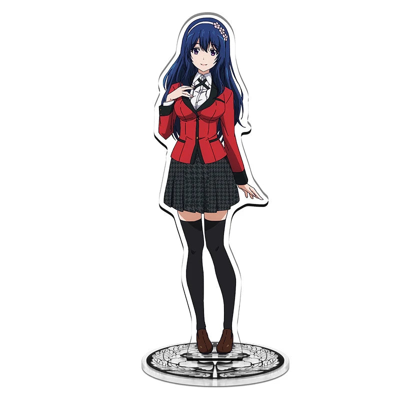 Anime Kakegurui Acrylic Stand figure Mary Saotome/Yumeko Jabami/Manga Inoshishi Stand Plate Cosplay Prop Decor Cartoons Gifts