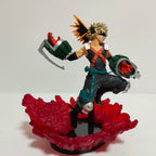 Anime Figure My Hero Academia Midoriya Izuku Bakugou Katsuki DEKU Toy PVC Model Collection DIY Effection Led Light Action Figure