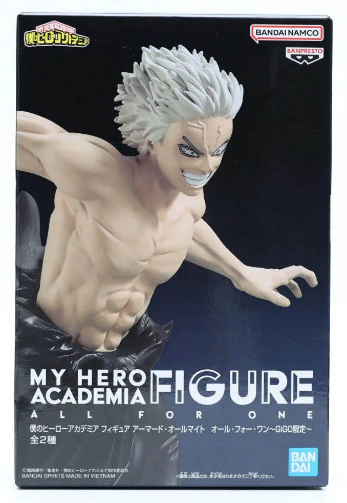 Original BANPRESTO GiGO Exclusive My Hero Academia All For One All Might Figure Anime Model Toy