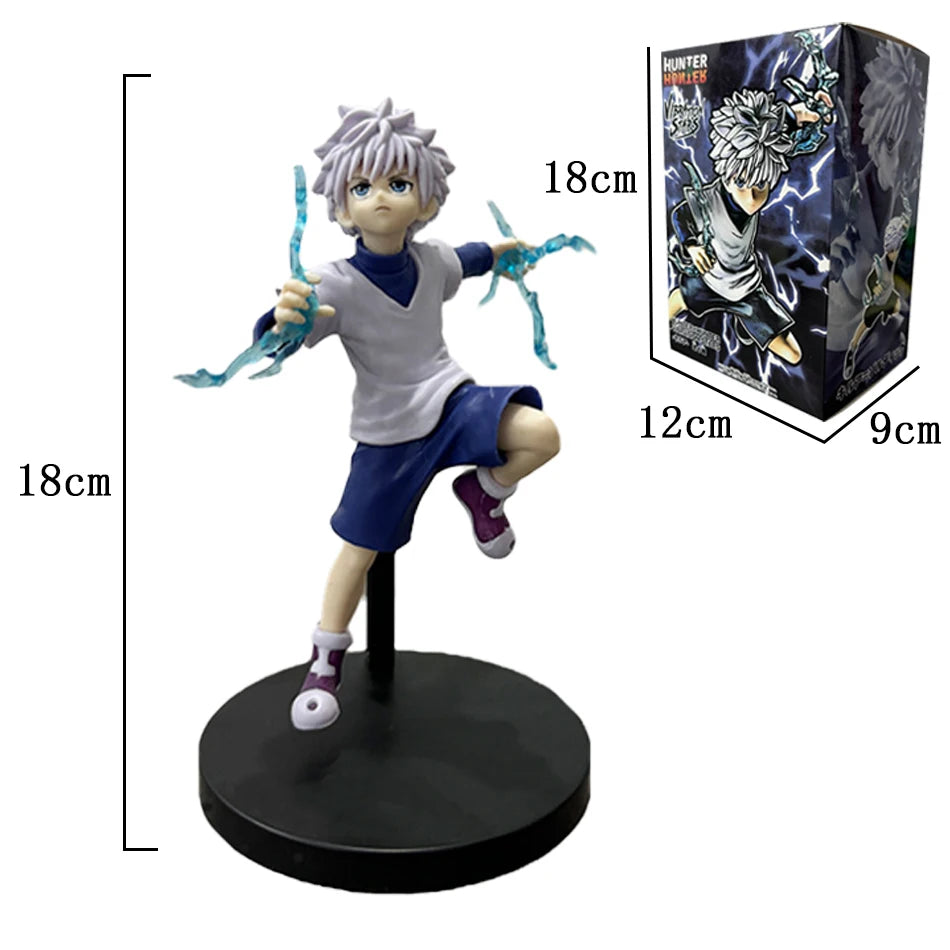Hunter x Hunter Anime Figure Gon Freecss  Alluka Zoldyck Action Figure Chrollo Lucilfer/Kurapika PVC Collect Model Figure Displa