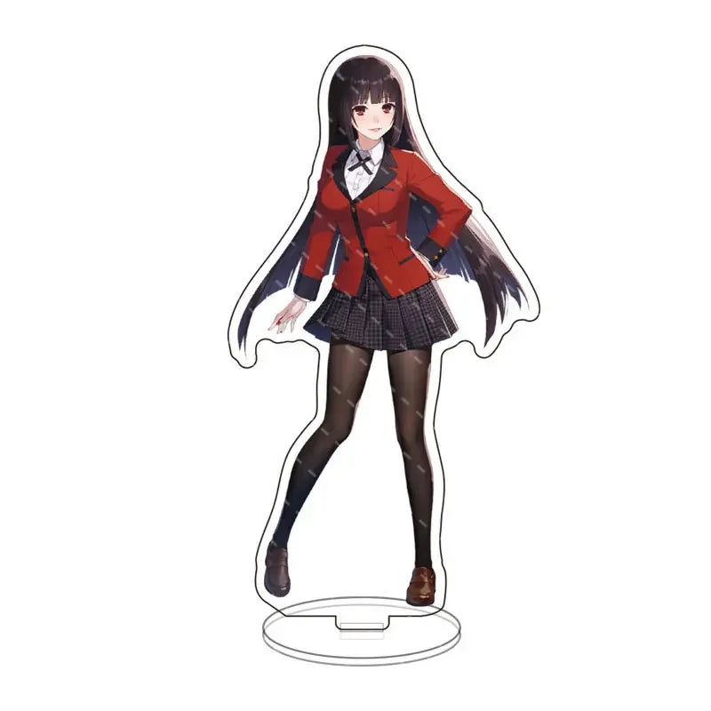 Anime Peripheral Cute Cartoon Stand Jabami Yumeko Figure Standing Home Decoration Home Living Room Show Model Display Prop