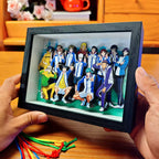 New Anime Prince of Tennis 3D Handmade Art Painting Ryoma Echizen Cartoon Figure Collect Picture Ornaments Decoration Fans Gifts