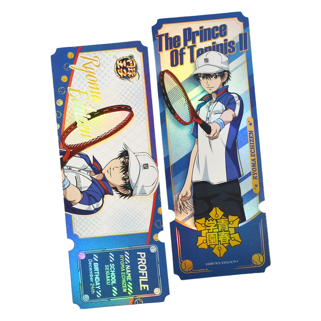 New Prince of Tennis Genuine Laser Ticket/Bookmark Collection Hobby Toys Echizen Ryoma Syusuke Fuji Atobe Keigo Kunimitsu Tezuka
