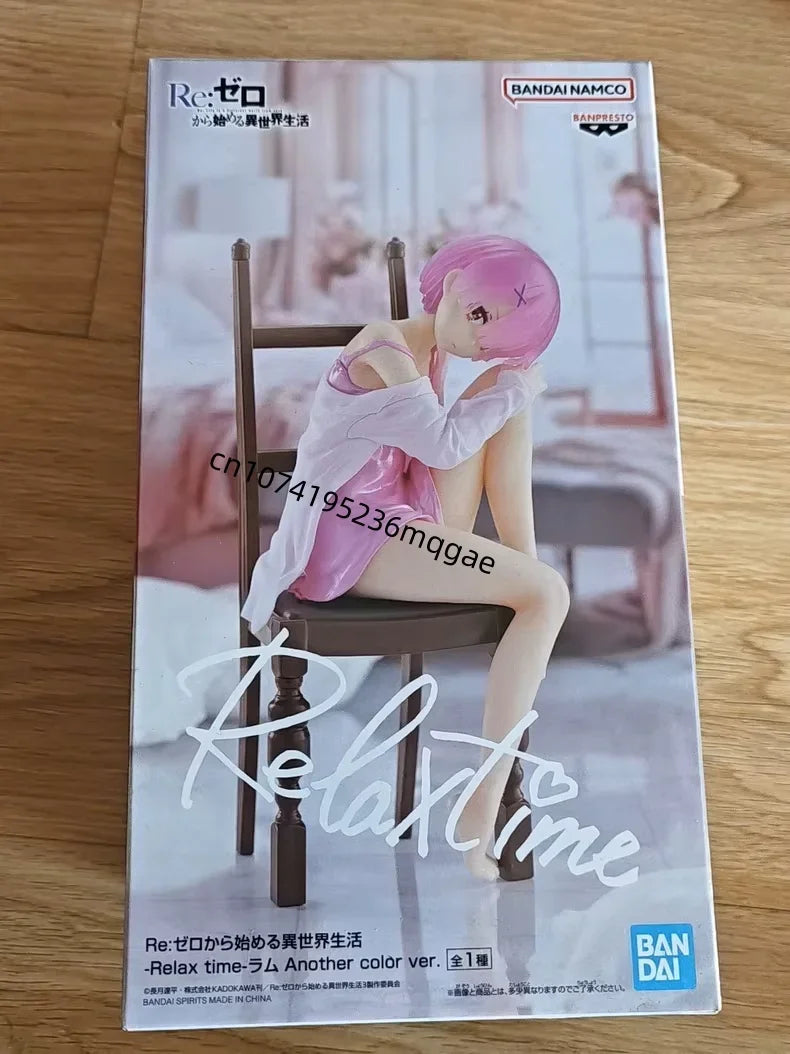 In Stock Bandai Re: Life a Different World from Zero REM Minerva RAM Relax time series Anime Action Figures Model Collections