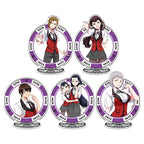 Anime Kakegurui Acrylic Mini Cute Stand figure Mary Saotome/Yumeko Jabami Stand Plate Cosplay Prop Decor Cartoons Gifts