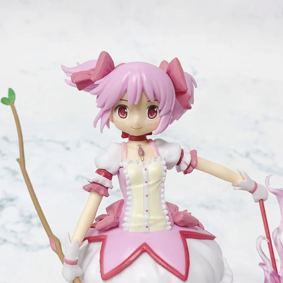 17cm Puella Magi Madoka Magica Aniem Figure Kaname Madoka Action Figure Magic Girl Model Decor Statue Dolls Toys Christmas Gift